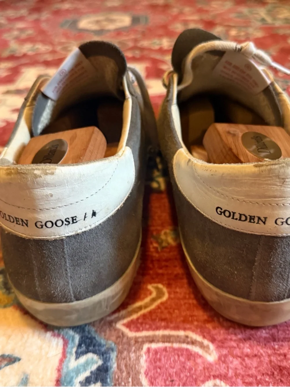 Golden Goose Men’s Superstar Gray Suede Sneakers Size 45 - Picture 7 of 11